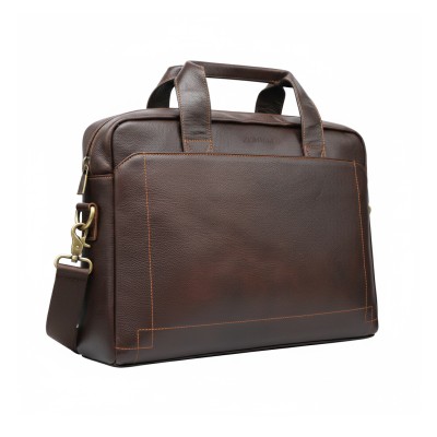 Leather briefcase 39x28x6 cm HAEGER