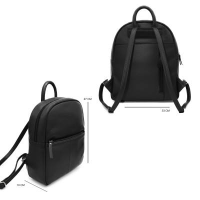 Natural leather backpack 27x23x10 cm PUMPY