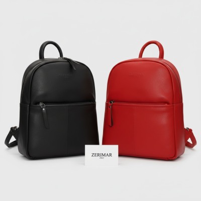 Natural leather backpack 27x23x10 cm PUMPY