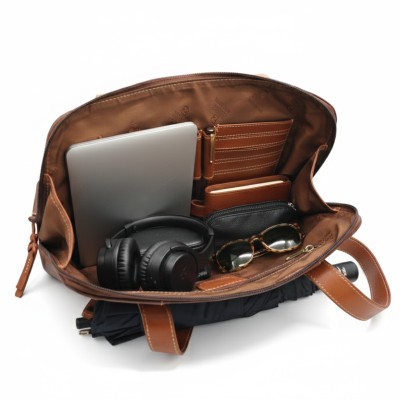 Leather shoulder bag 32x26x10 cm SHELL