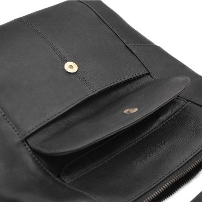 Leather crossbody bag 27x24x7 cm PUNO