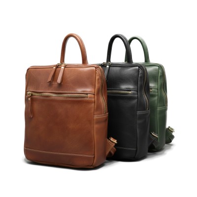 Natural leather backpack 26x23x8 cm ANGLE