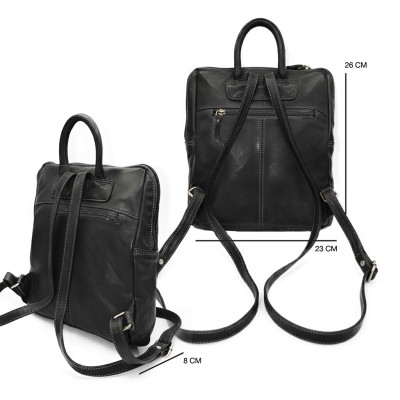 Natural leather backpack 26x23x8 cm ANGLE