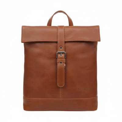 Natural leather backpack 30x27x9 cm ASPA