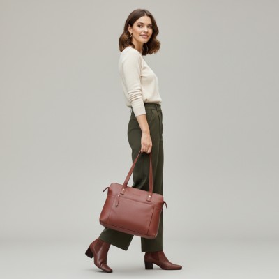 Leather shoulder bag 29x23x9 cm JUBA