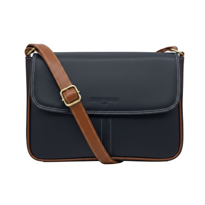 Leather crossbody bag 19x25x8 cm MECO