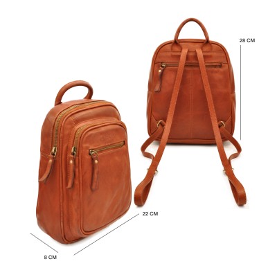 Natural leather backpack 28x22x8 cm MELI