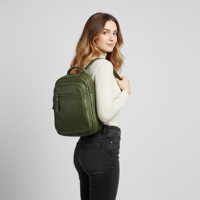 Natural leather backpack 28x22x8 cm MELI