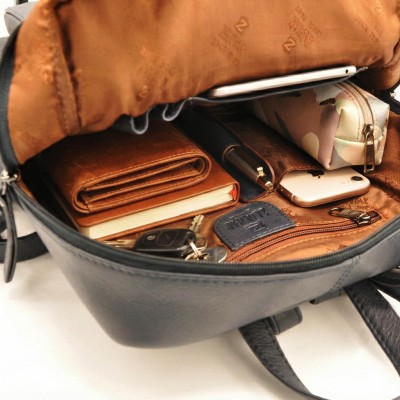 Natural leather backpack 30x23x15 cm JARBO