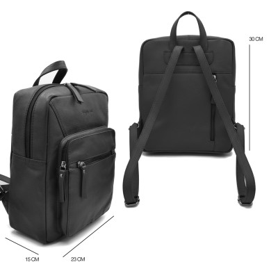 Natural leather backpack 30x23x15 cm JARBO