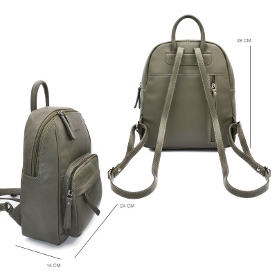 Natural leather backpack 28x24x14 cm MUBO