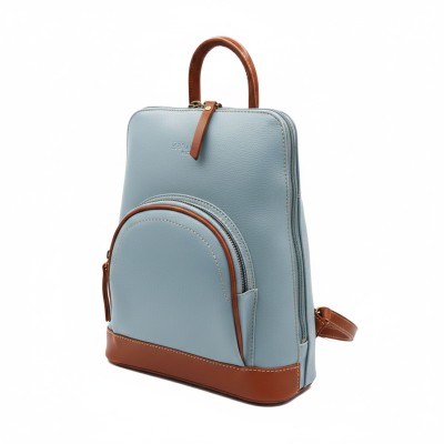 Natural leather backpack 27x25x9 cm EYES