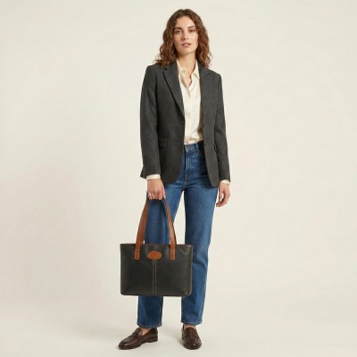 Leather shoulder bag 25x32x11 cm BAGO