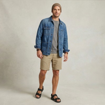 STONE leather sandals with velcro closure Zerimar - 3