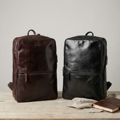 Natural leather backpack 45x31x14 cm PLUS