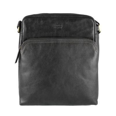 Leather shoulder bag NAGIB 30x25x9 cm