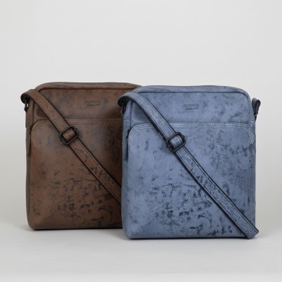 Leather shoulder bag NAGIB 30x25x9 cm