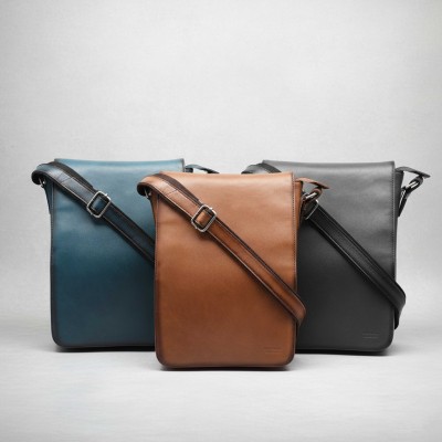 Leather shoulder bag 35x25x7 cm OCEAN&APACHE