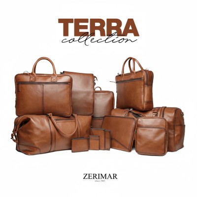 Leather shoulder bag 35x25x7 cm OCEAN&APACHE