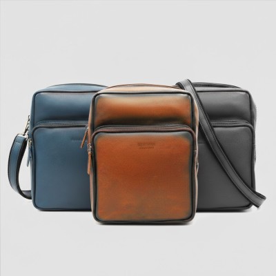 Leather shoulder bag 24x20x6 cm OCEAN&APACHE