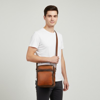 Leather shoulder bag 24x20x6 cm OCEAN&APACHE