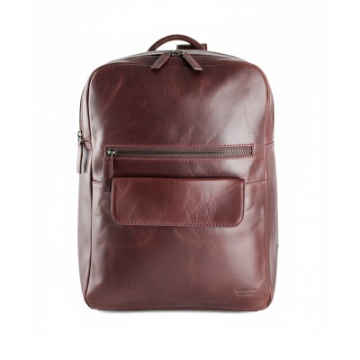 Natural leather backpack 38x28x11 cm BLOKE