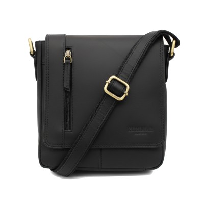 Leather shoulder bag LOSABE 22x20x5 cm