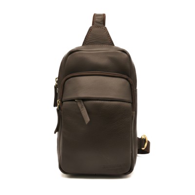 Leather shoulder bag DUNN 25x14x7 cm