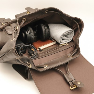 Natural leather backpack 40x33x11 cm BEFIK