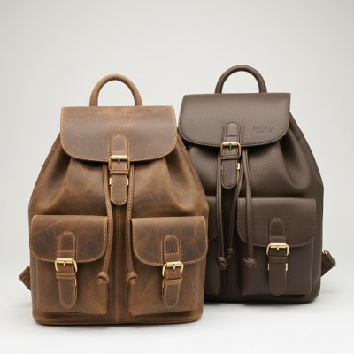 Natural leather backpack 40x33x11 cm BEFIK