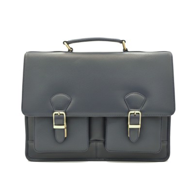 Leather briefcase 41x31x17 cm BIGGER
