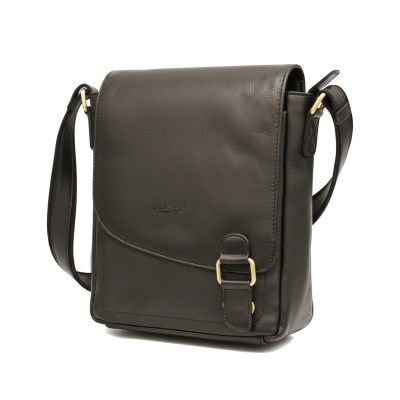 Leather shoulder bag CAVAL 28x23x7 cm