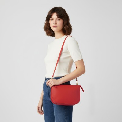 Leather crossbody bag 27x20x6,5 cm LATERI