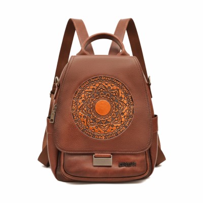 Natural leather backpack 28x23x13 cm NORAK