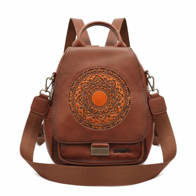 Natural leather backpack 28x23x13 cm NORAK