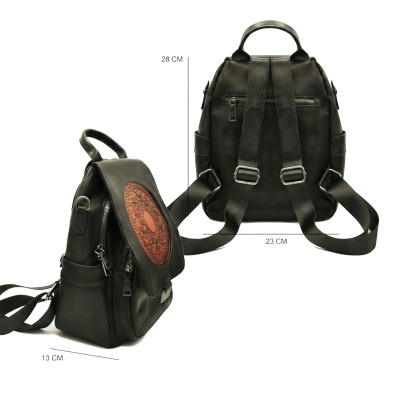 Natural leather backpack 28x23x13 cm NORAK