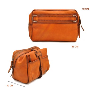 Leather crossbody bag 26x18x10 cm MOSKVI