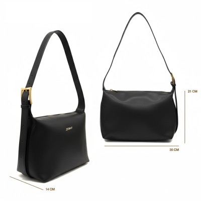 Leather shoulder bag 35x21x14 cm HELBO