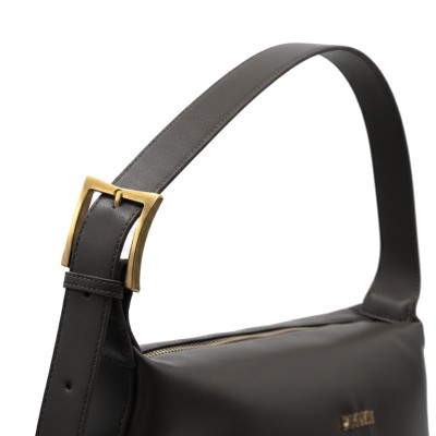 Leather shoulder bag 35x21x14 cm HELBO