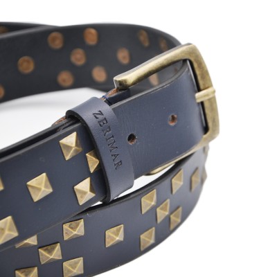 Leather belt with studs 38 mm STUDS