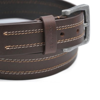 Leather belt 38 mm PUNTE model