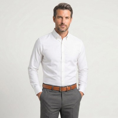 Leather belt 34 mm JASPE model