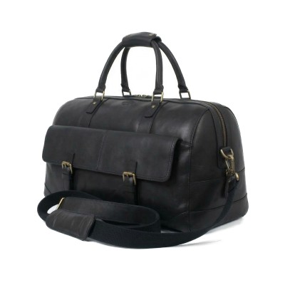 Large leather travel bag 28x49x24 cm DECOX