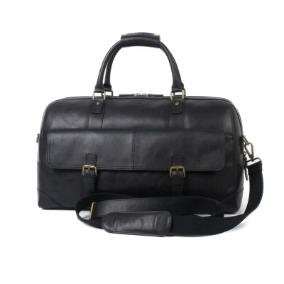 Large leather travel bag 28x49x24 cm DECOX