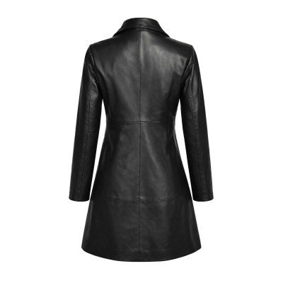 Long buttoned coat - jacket model MARZIA