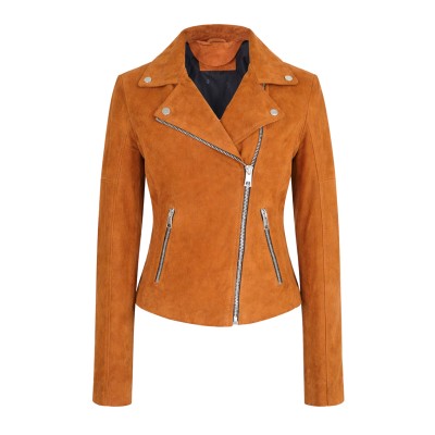 Suede biker-style jacket model NICE