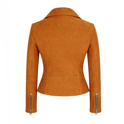 Suede biker-style jacket model NICE