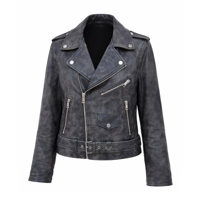 Heavy leather jacket SCOTISH model