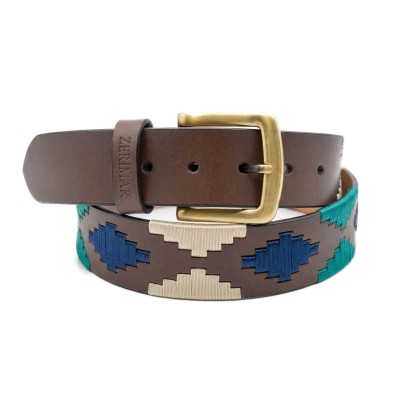 38 mm leather belt AZTEK model
