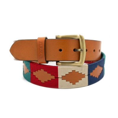 38 mm leather belt PAMPA model